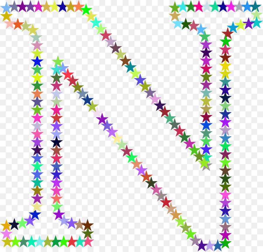 Letra N，Estrellas PNG