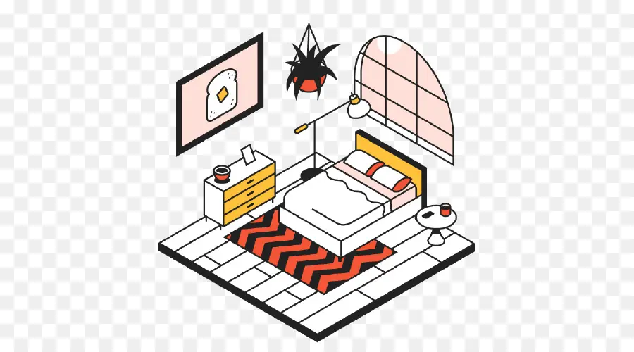 Dormitorio，Cama PNG