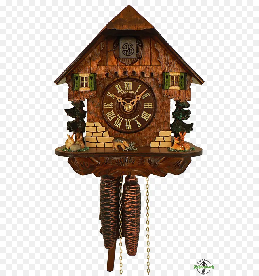 Reloj De Cuco Decorativo，Madera PNG