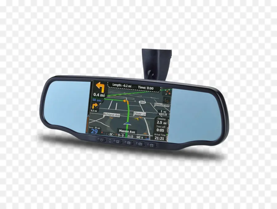 Espejo Retrovisor Con Gps，Navegación PNG