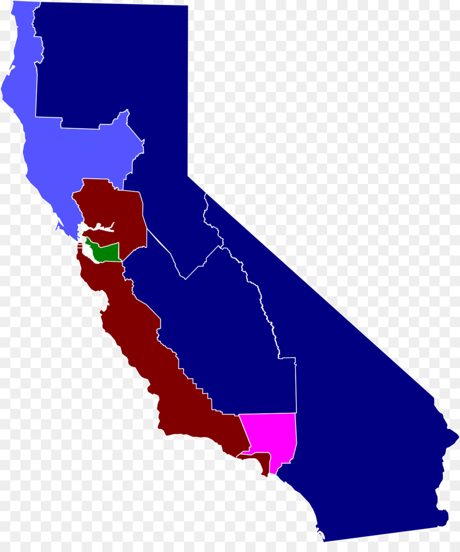 California，Mapa PNG