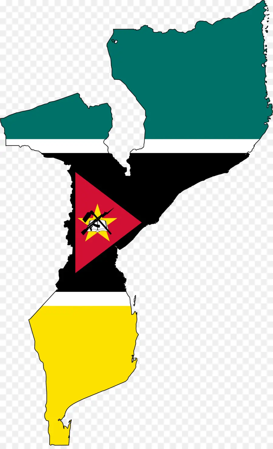 Mapa De Mozambique，País PNG