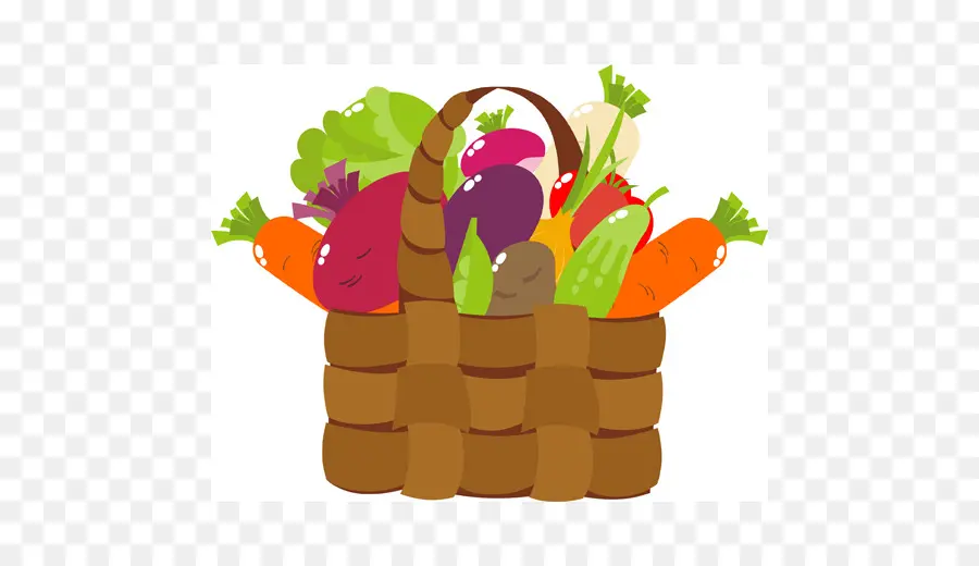 Cesta De Verduras，Zanahorias PNG