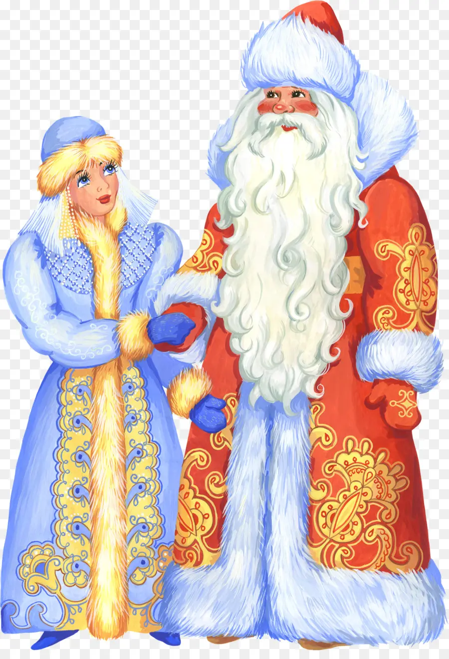 Snegurochka，Ded Moroz PNG