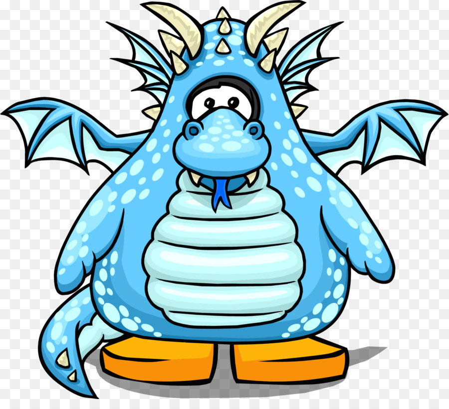 Club Penguin，Dragón Azul PNG