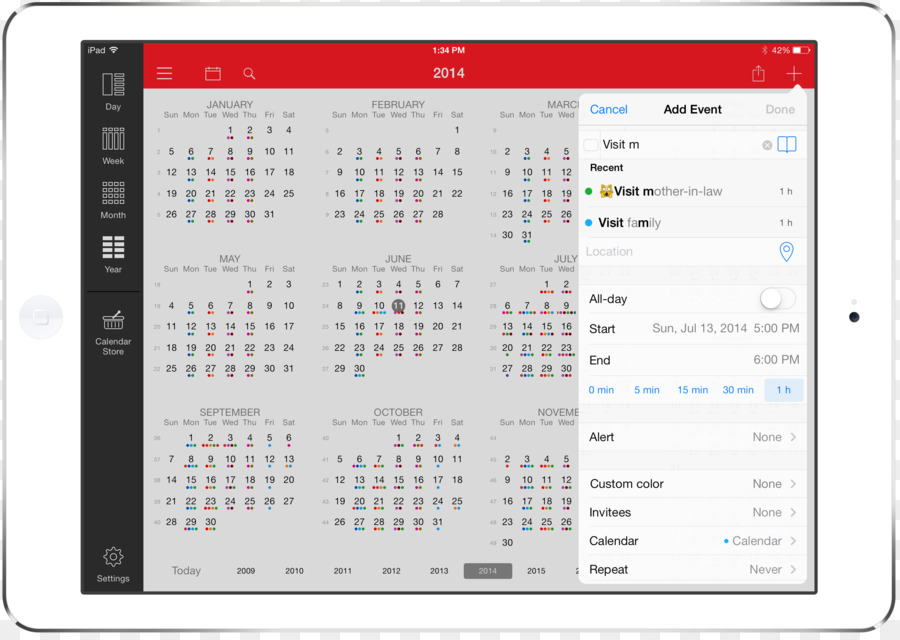 Calendario，Ios 8 PNG