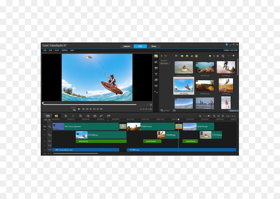 Corel Videostudio，Software De Edición De Vídeo PNG