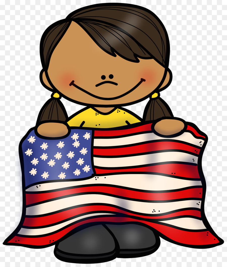 Chica Con Bandera，Niño PNG