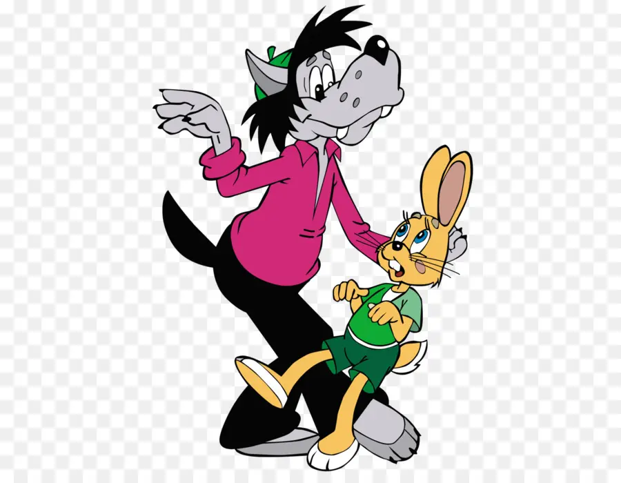 Lobo Y Conejo，Dibujos Animados PNG