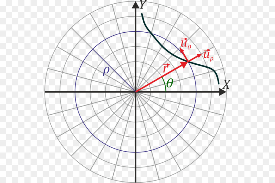 Sistema De Coordenadas Polares，Sistema De Coordenadas PNG