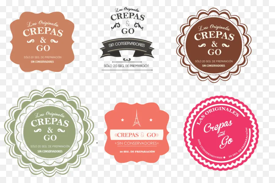 Etiquetas Crepas Go，Pegatinas PNG