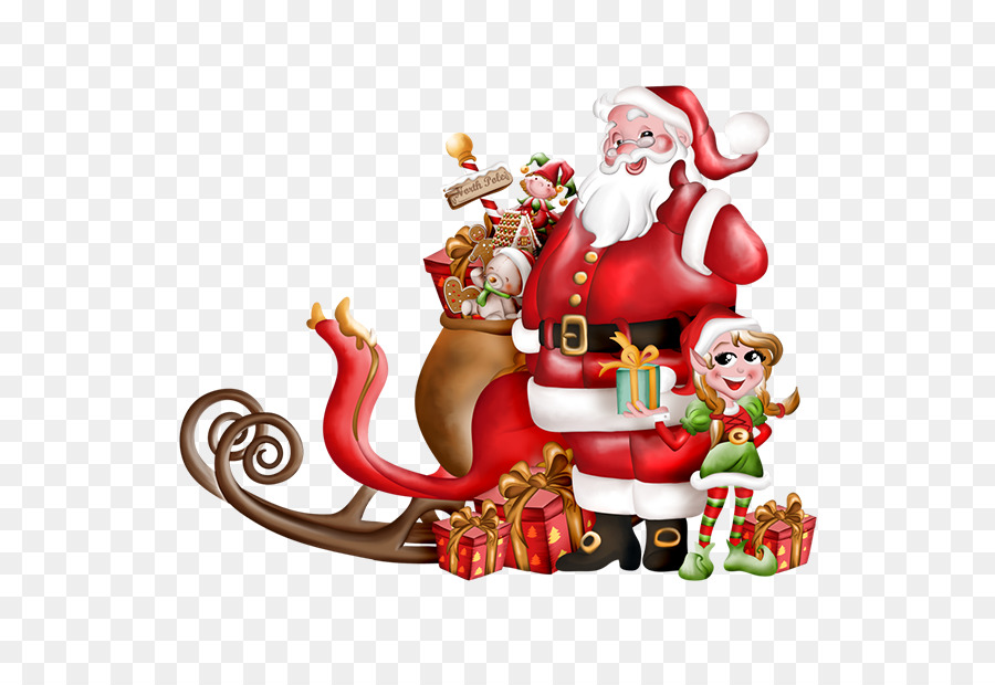 Papá Noel Y Reno，Navidad PNG