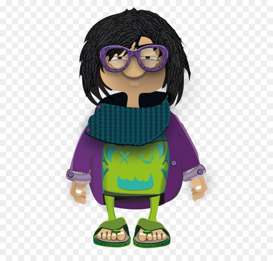 Personaje De Dibujos Animados Con Gafas，Anteojos PNG