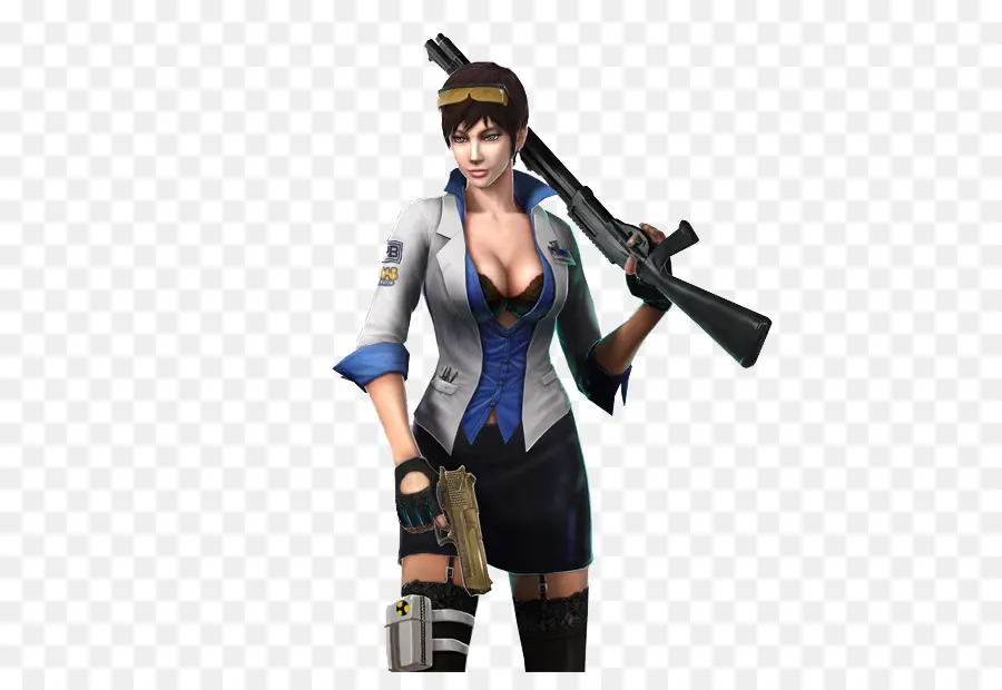 Personaje Femenino Con Armas，Armas PNG