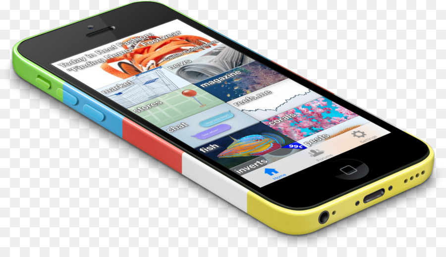 Iphone 5c，Maqueta PNG