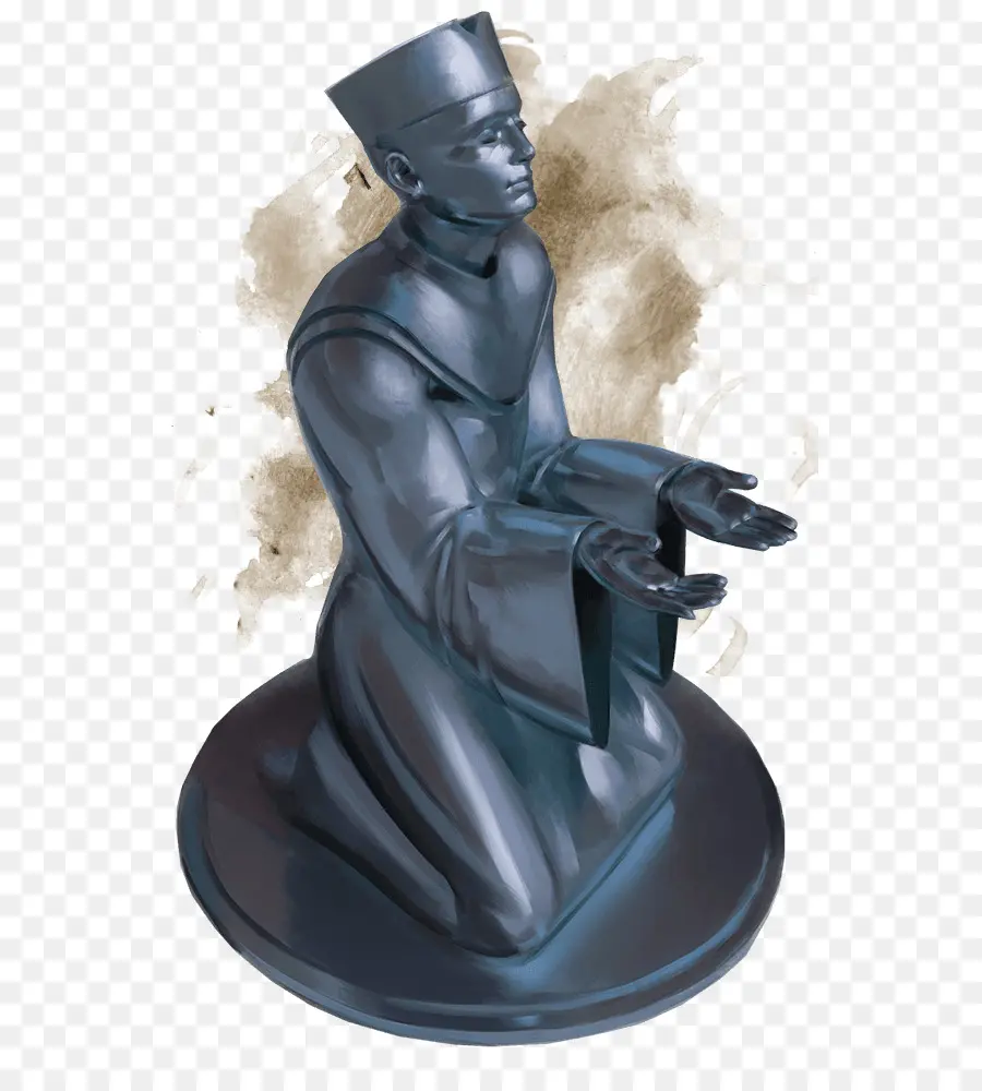 Estatua Arrodillada，Orando PNG