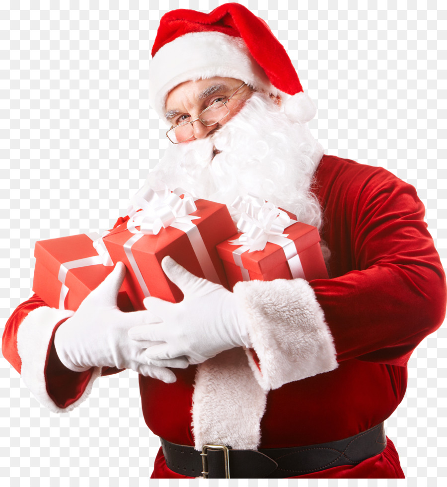 Papá Noel，Traje Rojo PNG