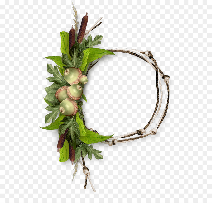 Corona De Flores，Hojas PNG