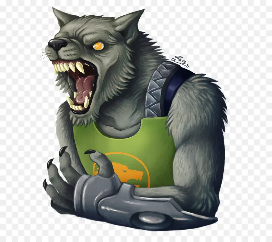 Hombre Lobo，Pelo PNG