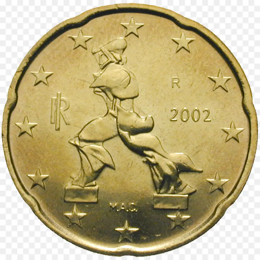 Moneda De Euro Italiano，Acuñar PNG