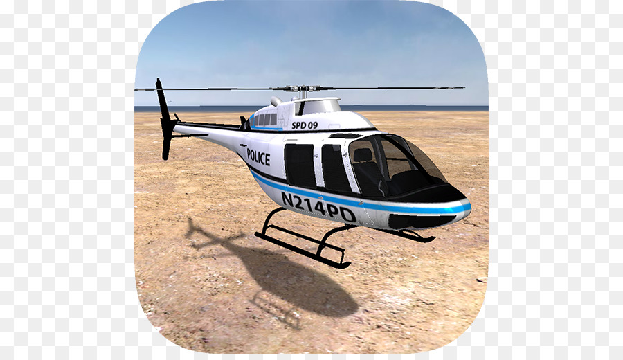 Helicóptero，Helicóptero De La Policía En Servicio En 3d PNG