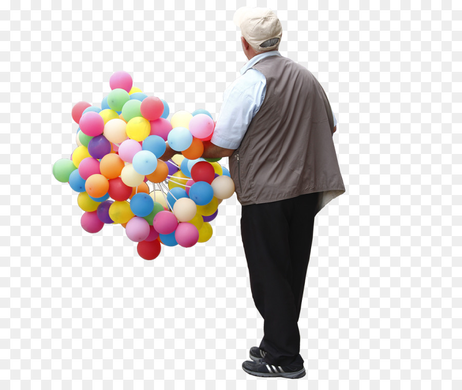 Hombre Con Globos，Globos PNG