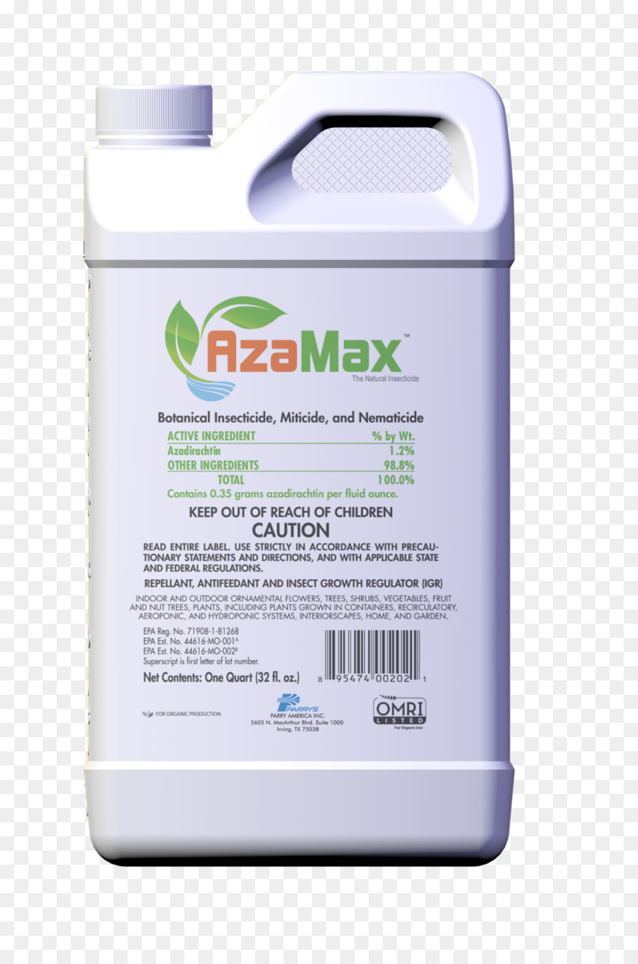 Botella Azamax，Insecticida PNG