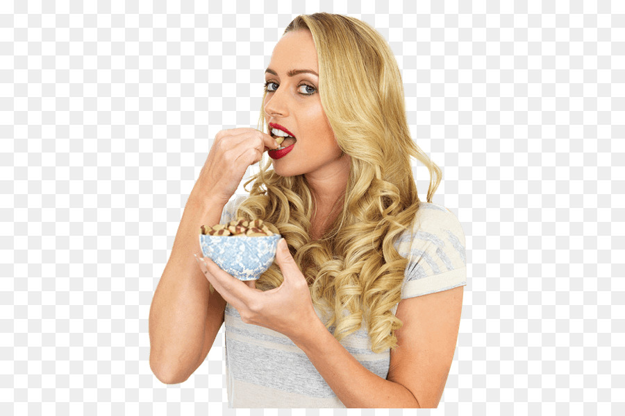 Mujer Comiendo Nueces，Bocadillo PNG