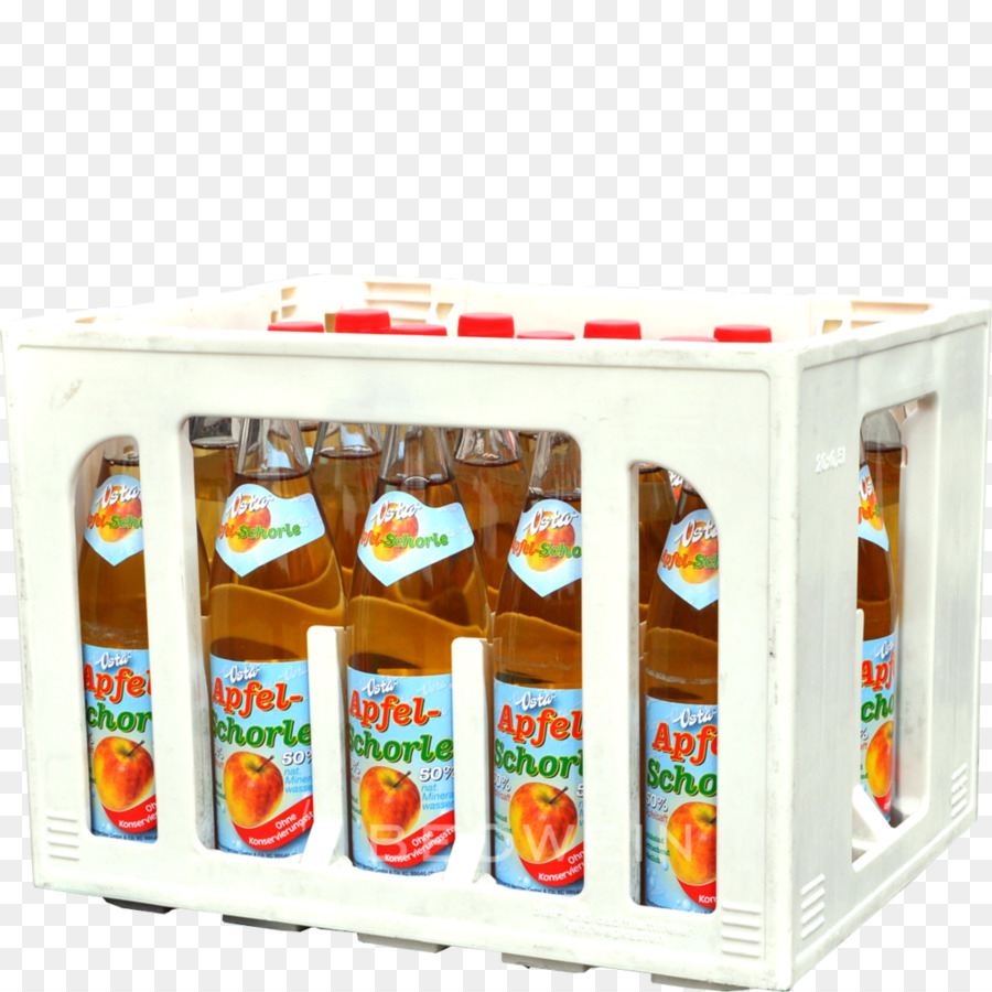 Botellas De Jugo De Manzana，Caja PNG