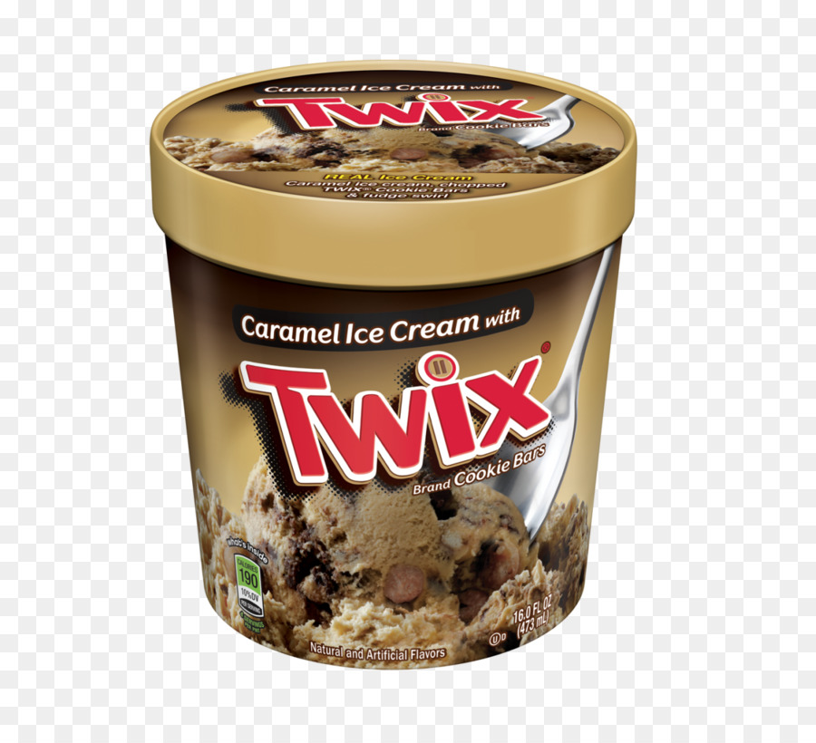 Helado Twix，Caramelo PNG