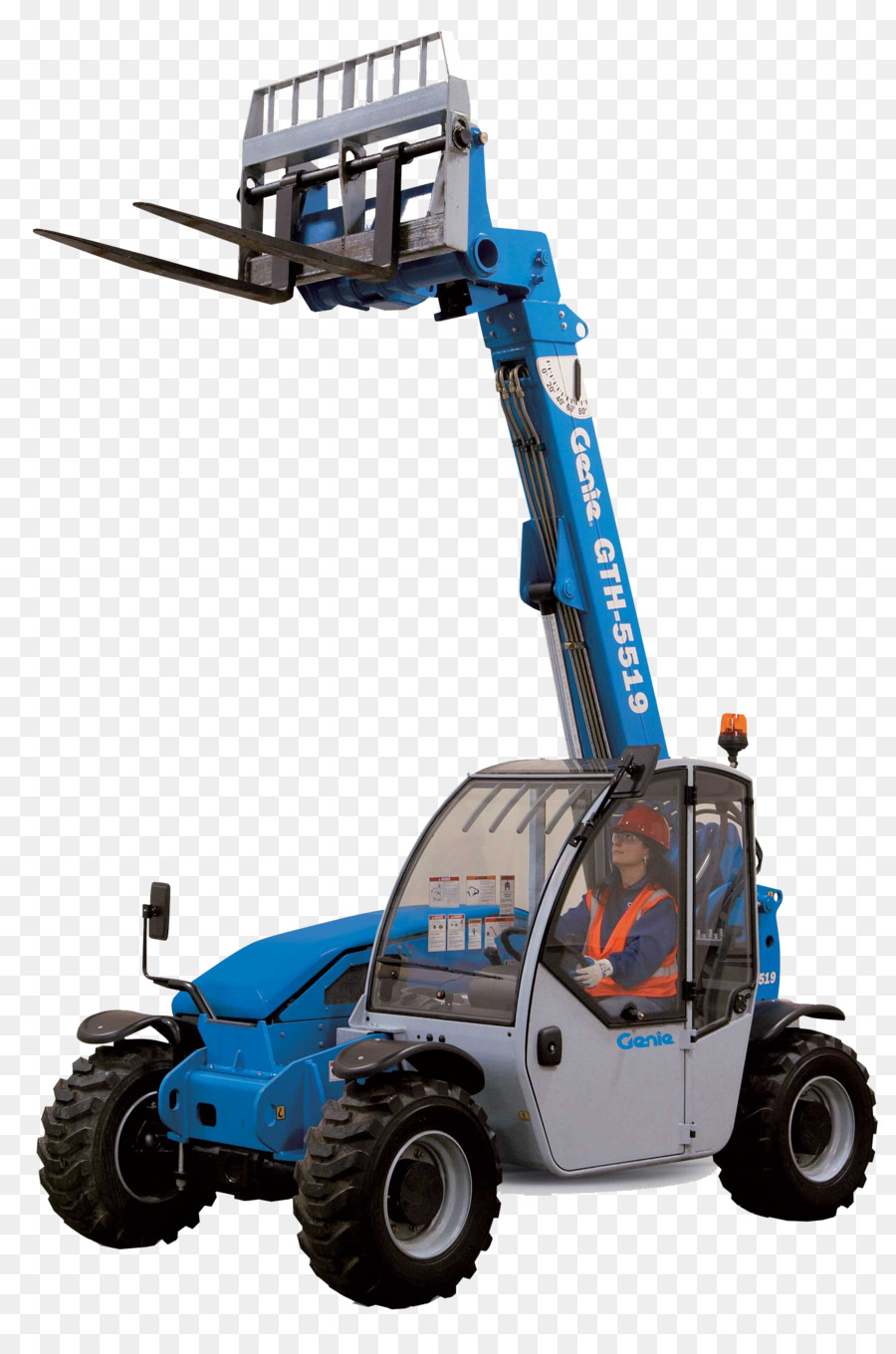 Carretilla Elevadora Azul，Construcción PNG