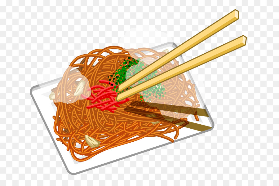 Los Fideos Fritos，Yakisoba PNG