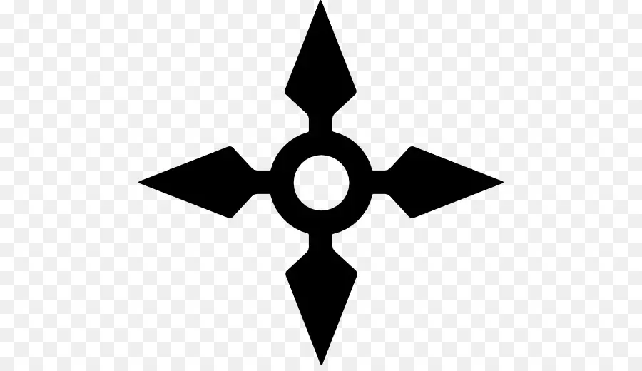 Shuriken Negro，Ninja PNG