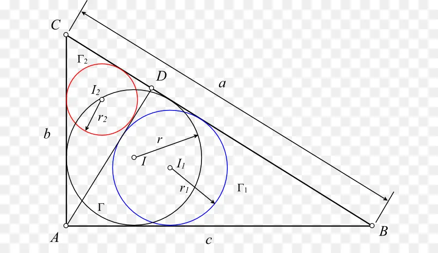 Triángulo，Círculo Circunscrito PNG