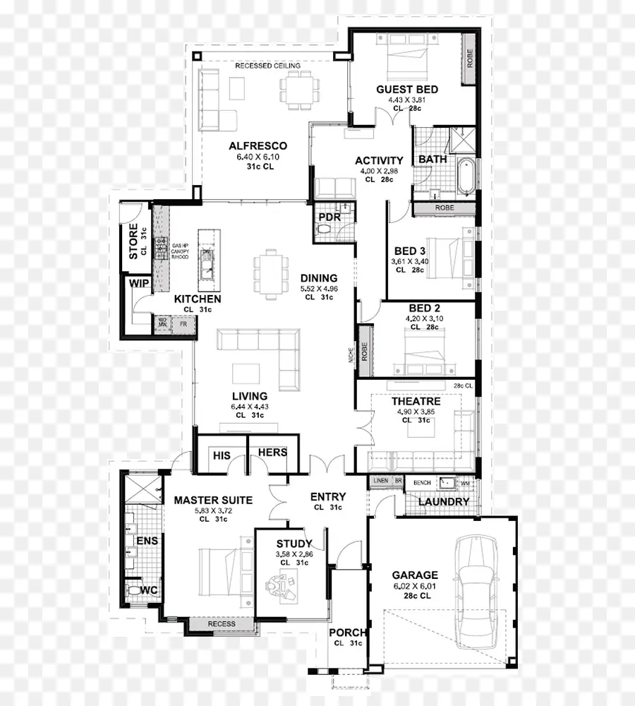 Plan De Piso，Novus Casas PNG