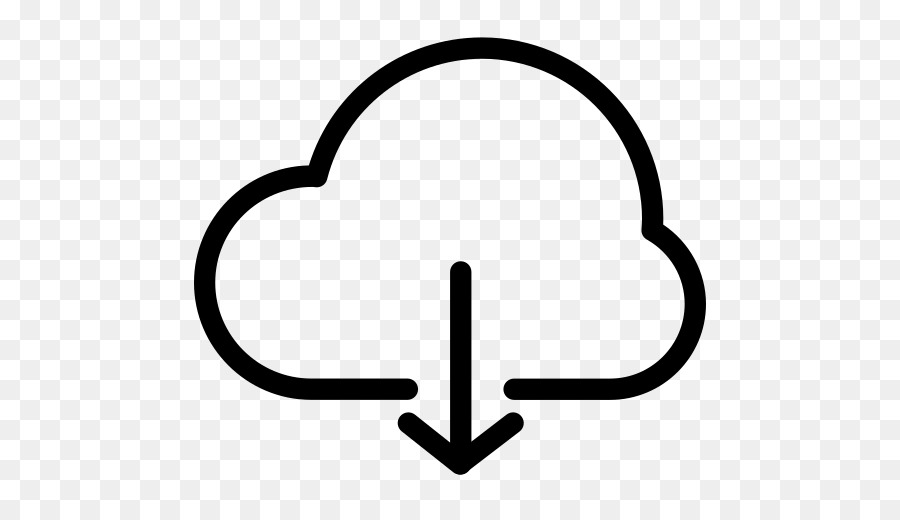 Icono De Descarga En La Nube，Nube PNG