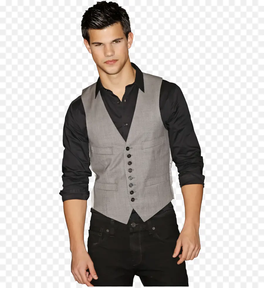 Hombre En Chaleco，Moda PNG