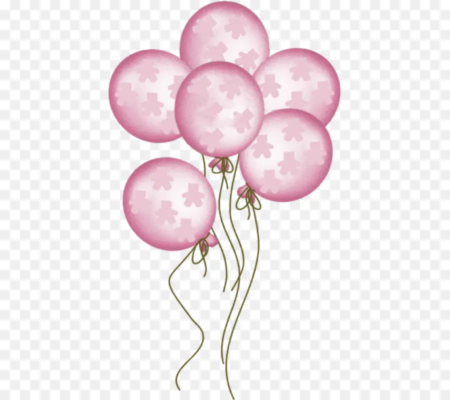 Globos Rosas，Fiesta PNG