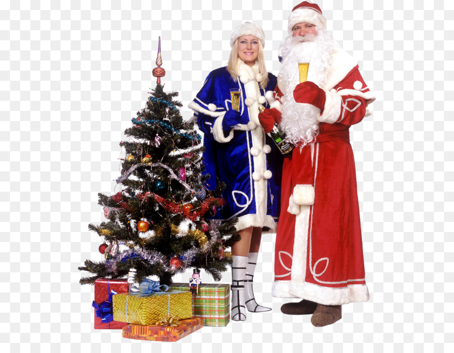 árbol De Navidad，Papá Noel PNG