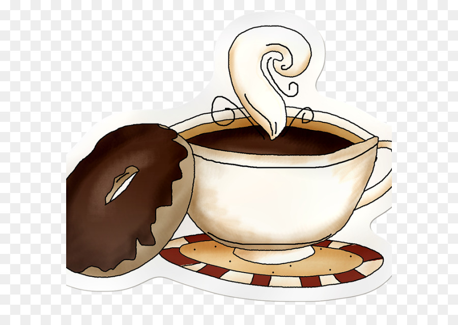 Taza De Café，Rosquilla PNG