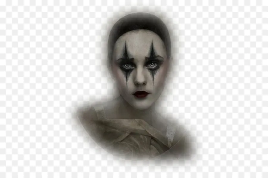 Cara De Payaso Triste，Arlequín PNG