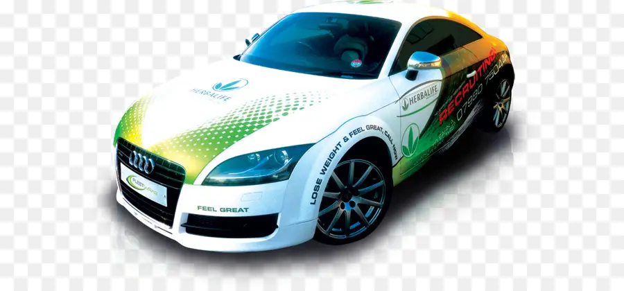 Coche Con Envoltura Herbalife，Publicidad PNG