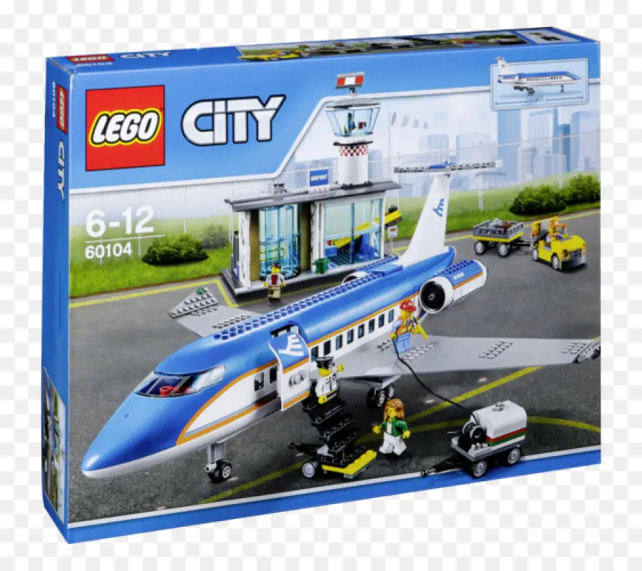 Lego 60104 De La Ciudad De Terminal De Pasajeros Del Aeropuerto，Avión PNG