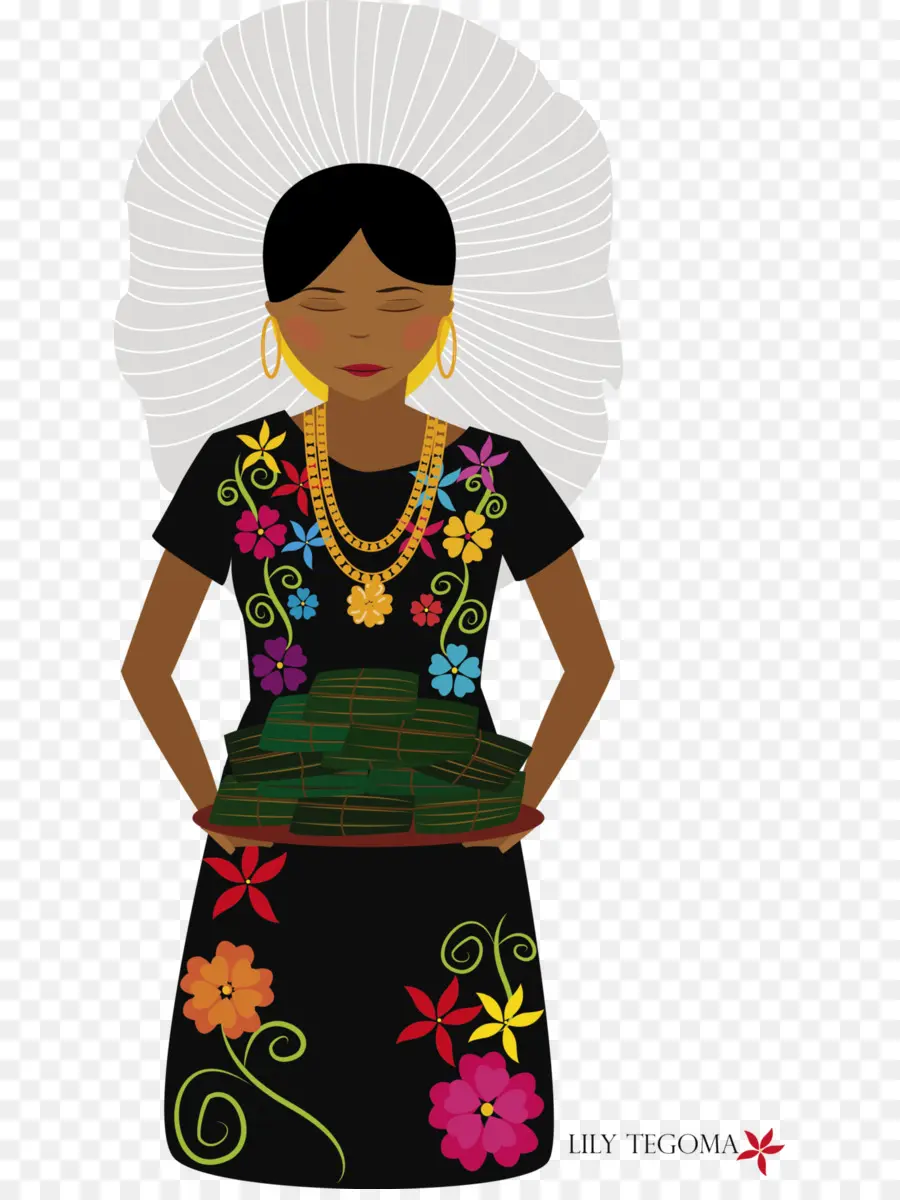 Mujer En Traje Tradicional，Étnico PNG