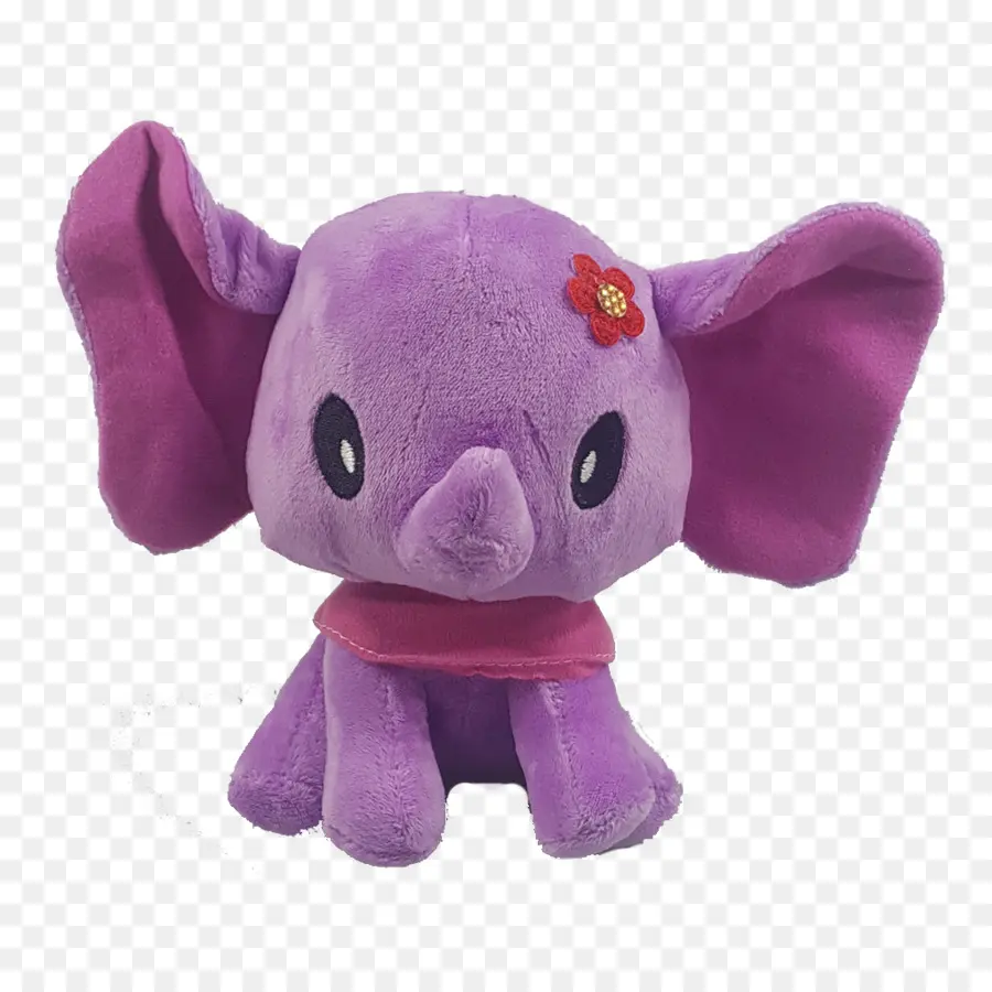 Elefante Morado，Animal De Peluche PNG