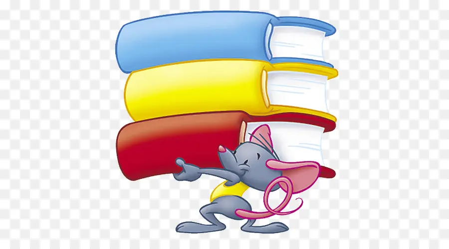 Ratón Con Libros，Libros PNG