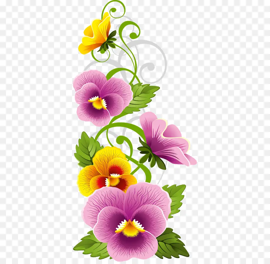 Diseño Floral，Flor PNG