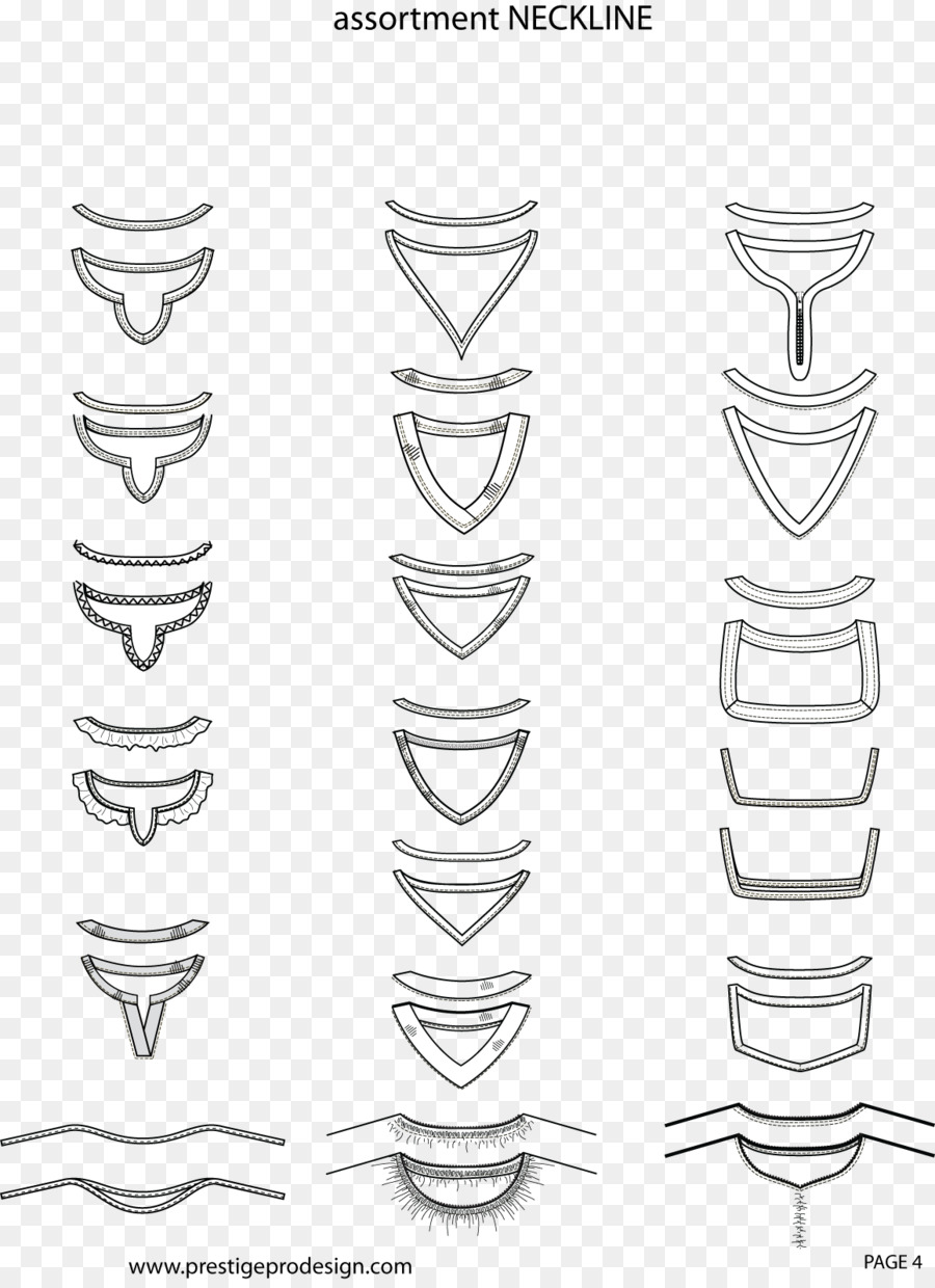 Diseños De Escote，Ropa PNG