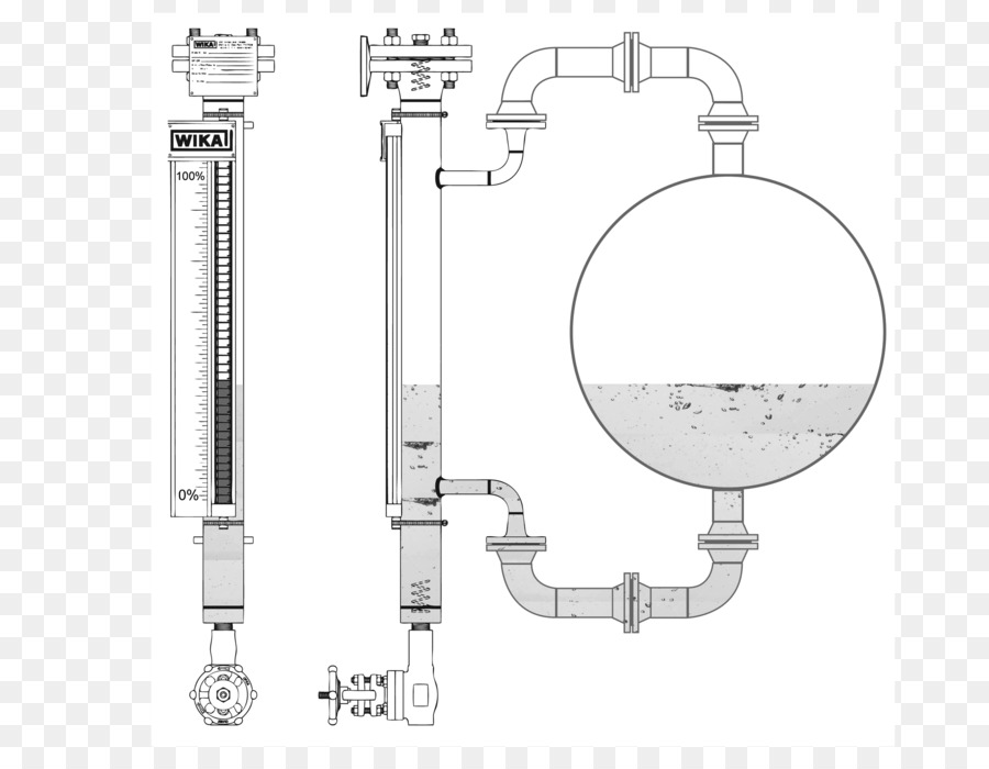 Indicador De Nivel Magnético，Calibre PNG