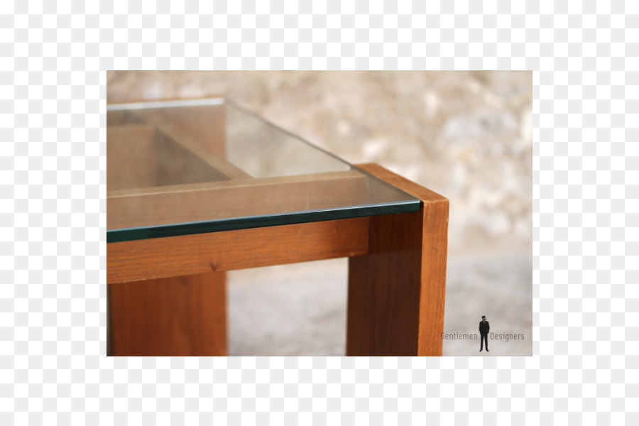 Mesa De Cristal，Marco De Madera PNG